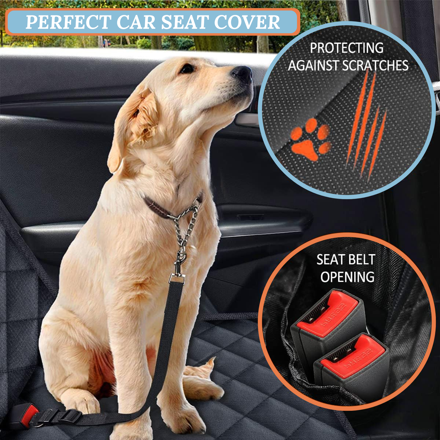 Pawluna - Dog Car Seat Cover